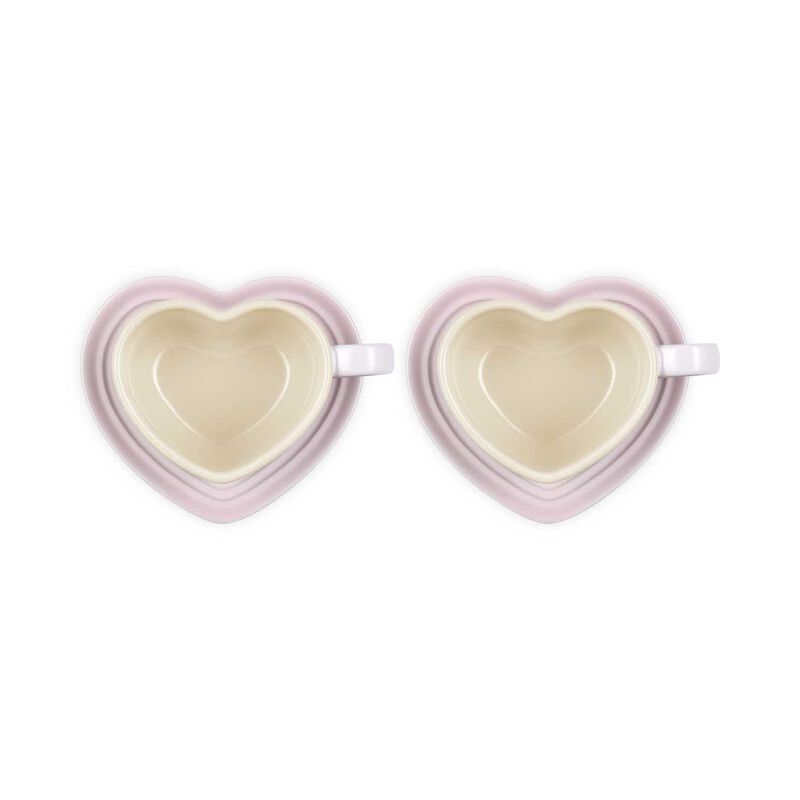 Le Creuset Heart Mug W/Saucer *2 Shpk (C) image number 2